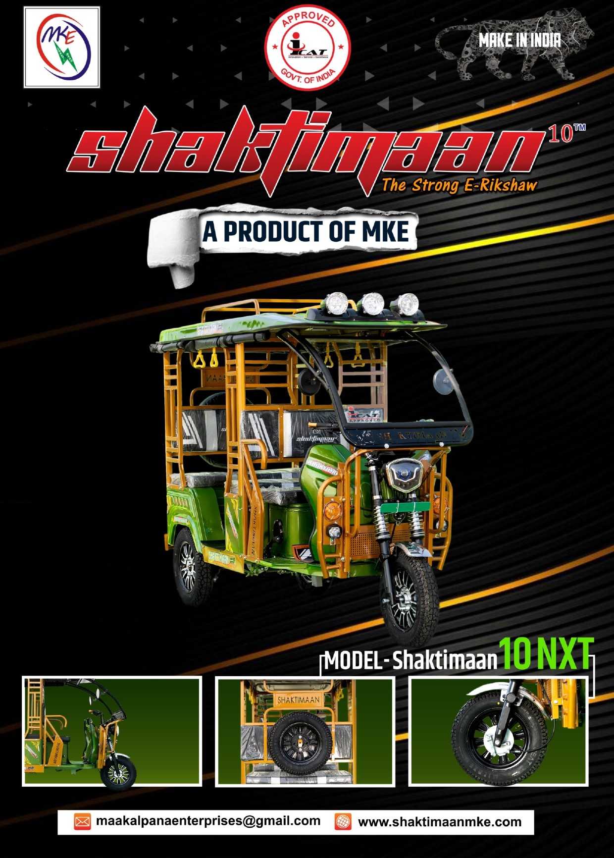 Shaktiman 10 NXT E-Rickshaw